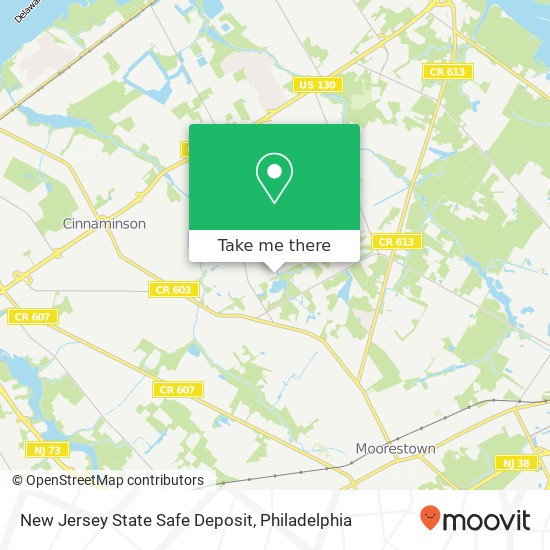 New Jersey State Safe Deposit map