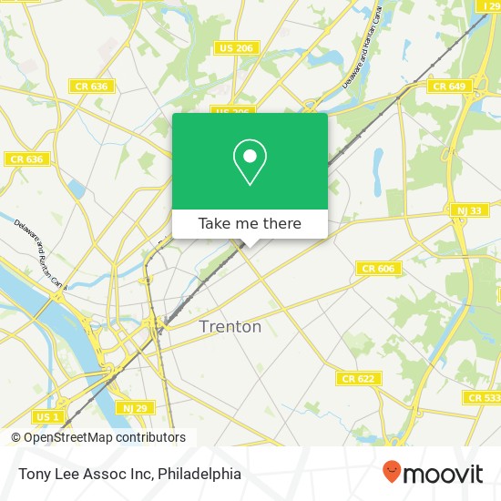 Mapa de Tony Lee Assoc Inc
