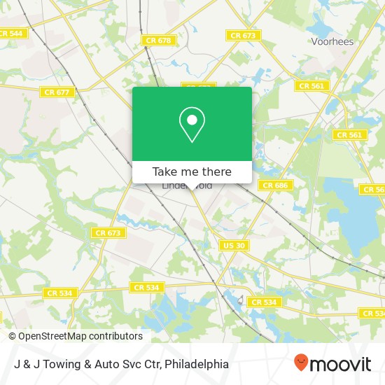 J & J Towing & Auto Svc Ctr map