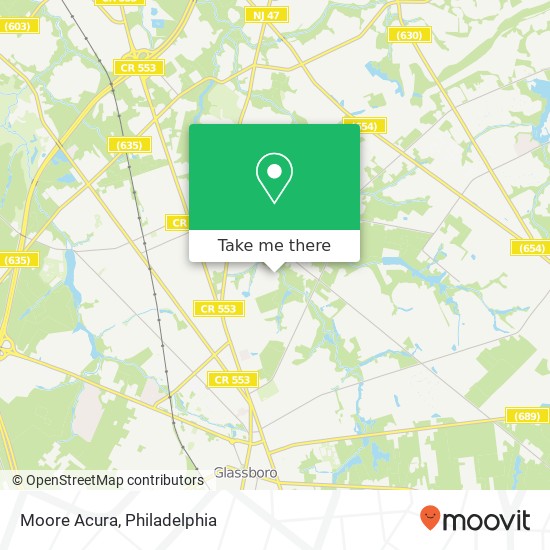Mapa de Moore Acura