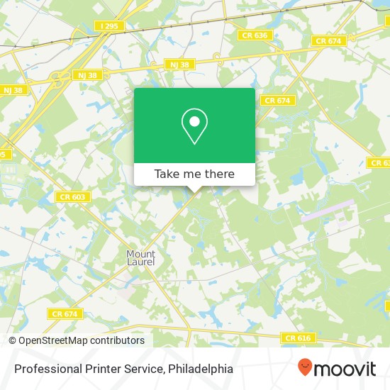 Professional Printer Service map