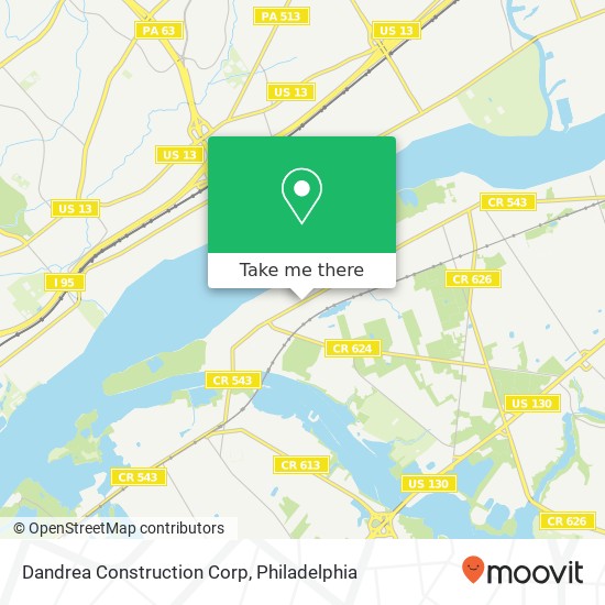 Dandrea Construction Corp map