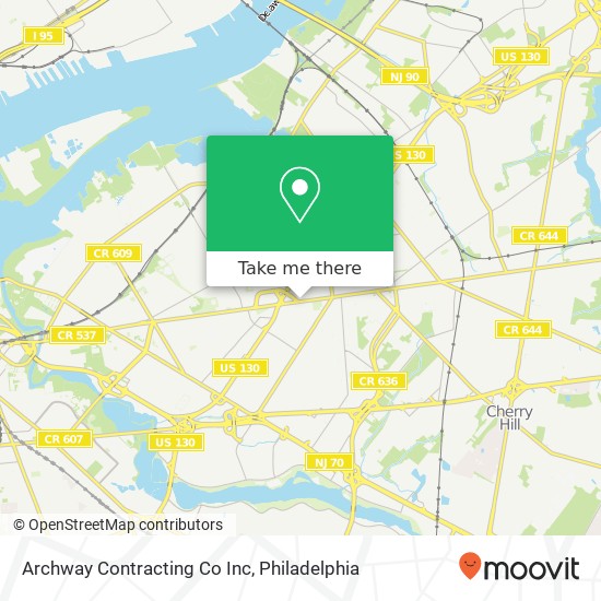 Mapa de Archway Contracting Co Inc