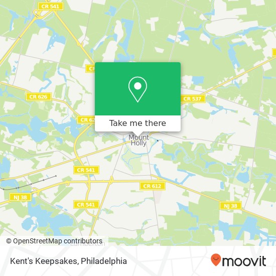 Kent's Keepsakes map