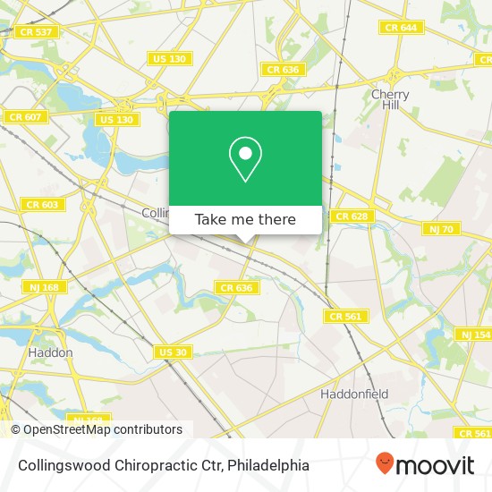 Collingswood Chiropractic Ctr map