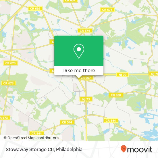 Stowaway Storage Ctr map