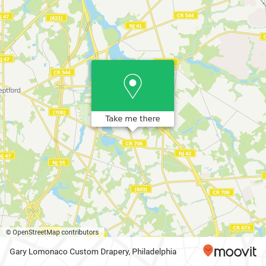 Mapa de Gary Lomonaco Custom Drapery