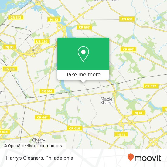 Harry's Cleaners map