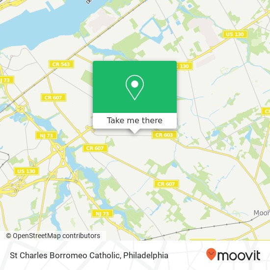 St Charles Borromeo Catholic map