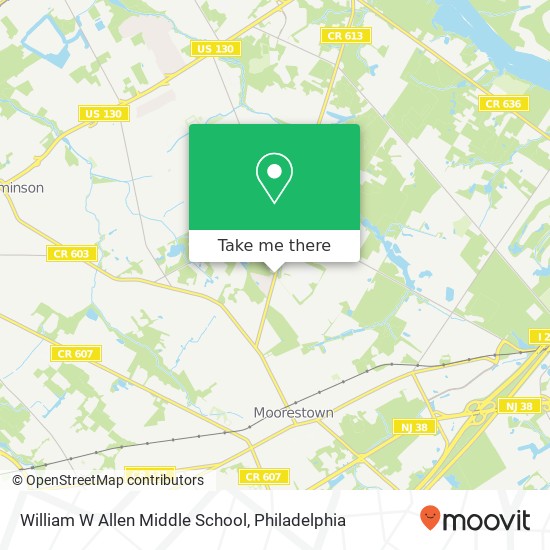 Mapa de William W Allen Middle School