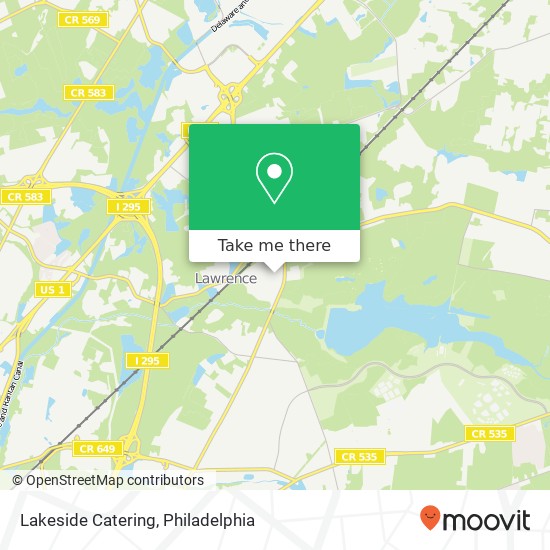 Lakeside Catering map