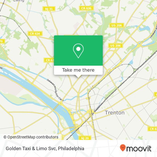 Golden Taxi & Limo Svc map