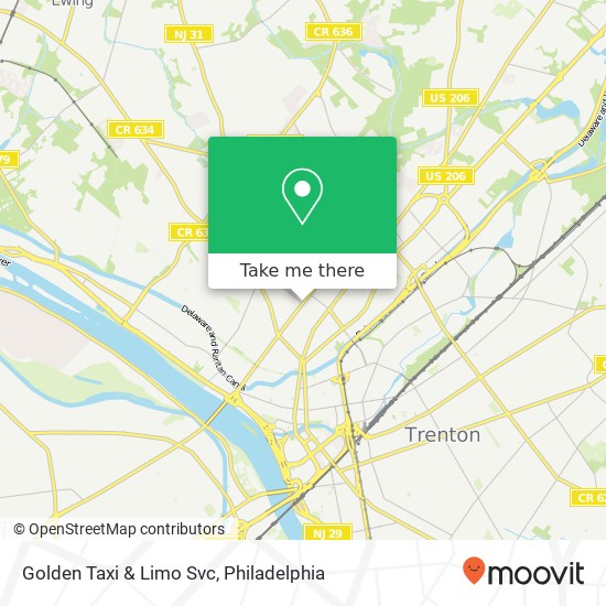 Mapa de Golden Taxi & Limo Svc