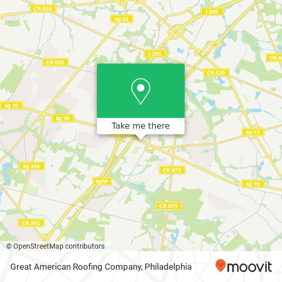 Mapa de Great American Roofing Company