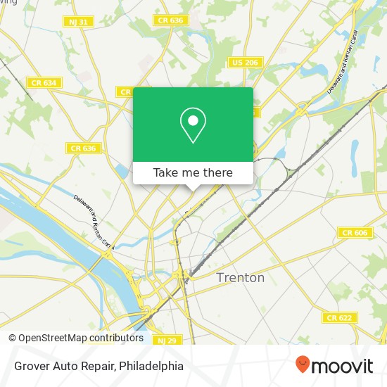 Grover Auto Repair map