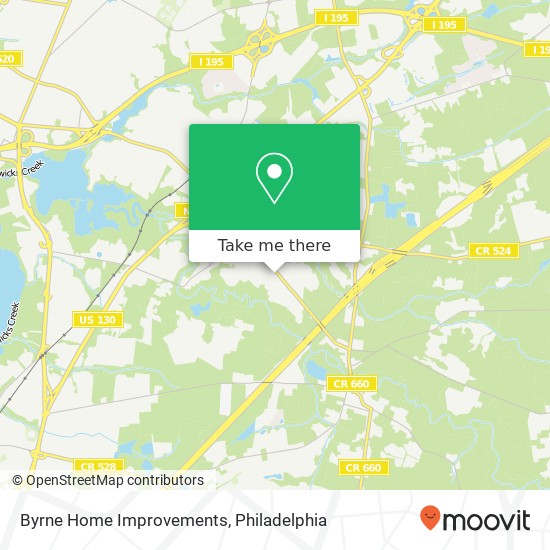 Mapa de Byrne Home Improvements