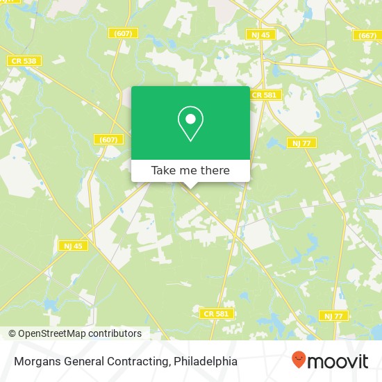 Mapa de Morgans General Contracting