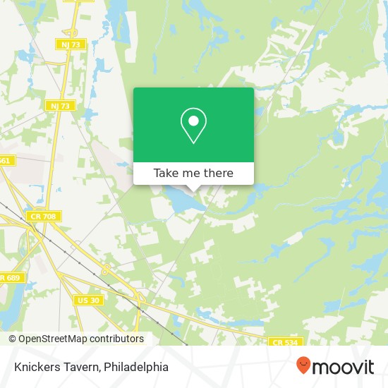 Mapa de Knickers Tavern