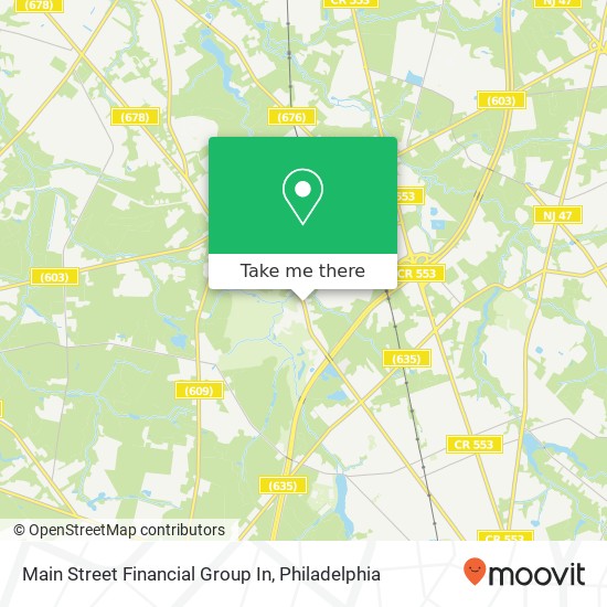 Mapa de Main Street Financial Group In