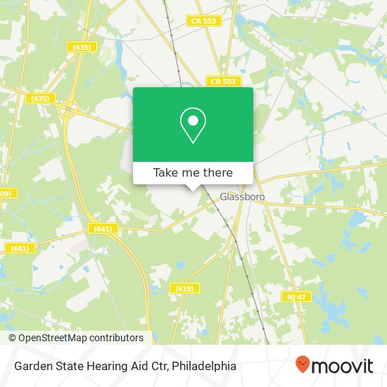 Mapa de Garden State Hearing Aid Ctr