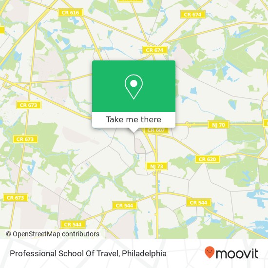 Professional School Of Travel map