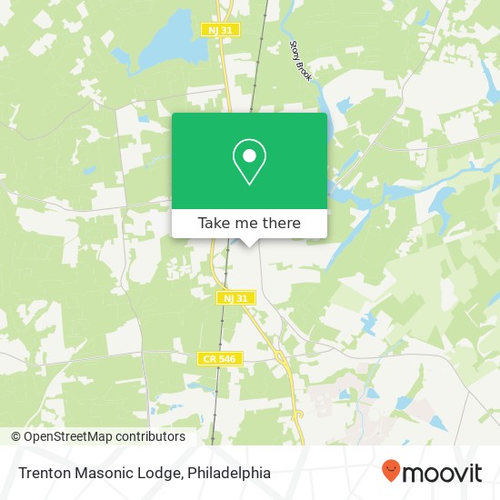 Trenton Masonic Lodge map