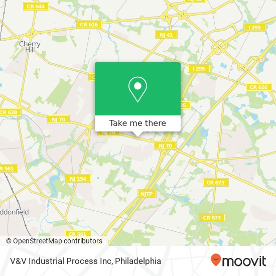 Mapa de V&V Industrial Process Inc