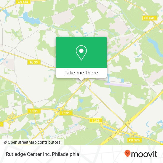 Rutledge Center Inc map