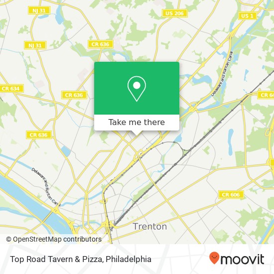 Mapa de Top Road Tavern & Pizza