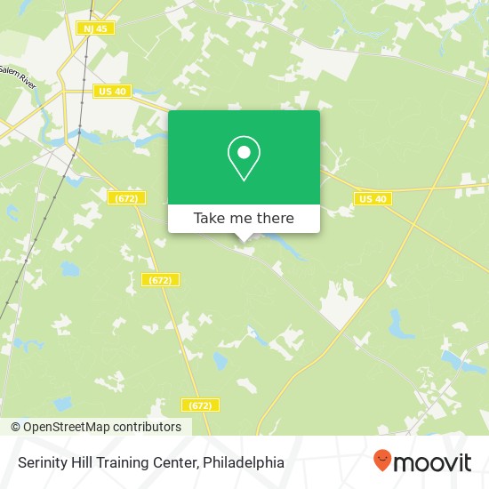 Mapa de Serinity Hill Training Center