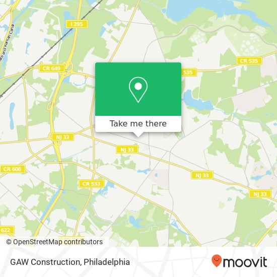 GAW Construction map