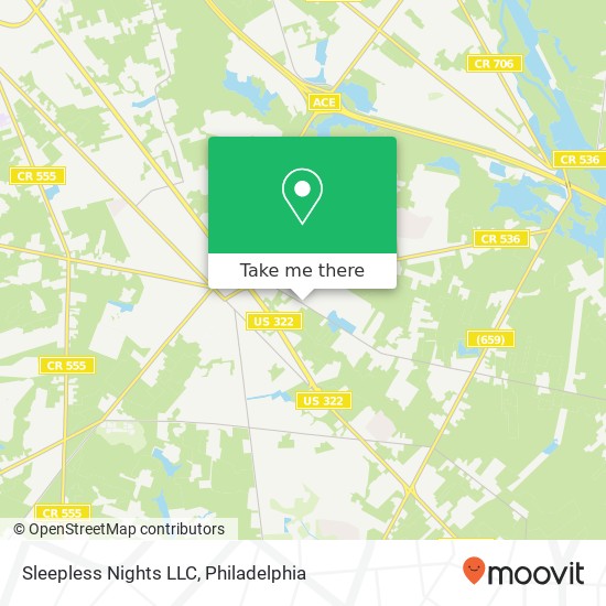 Sleepless Nights LLC map