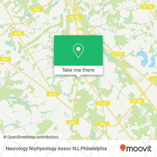 Mapa de Neurology Nrphysology Assoc NJ