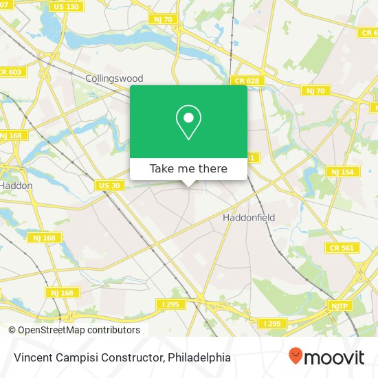 Mapa de Vincent Campisi Constructor