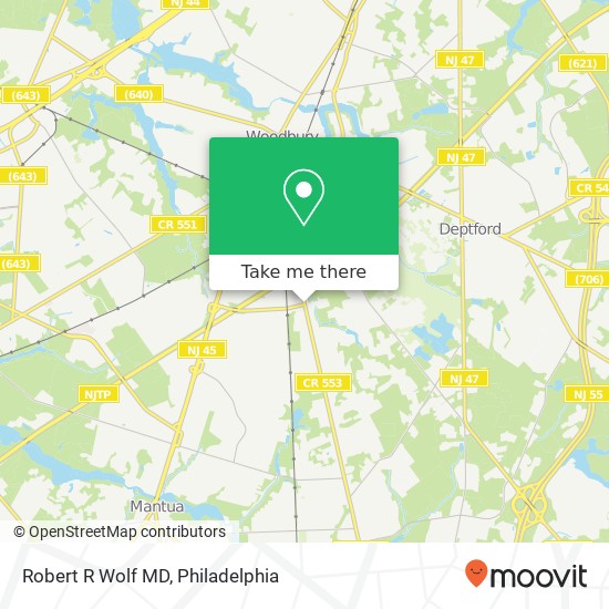 Robert R Wolf MD map