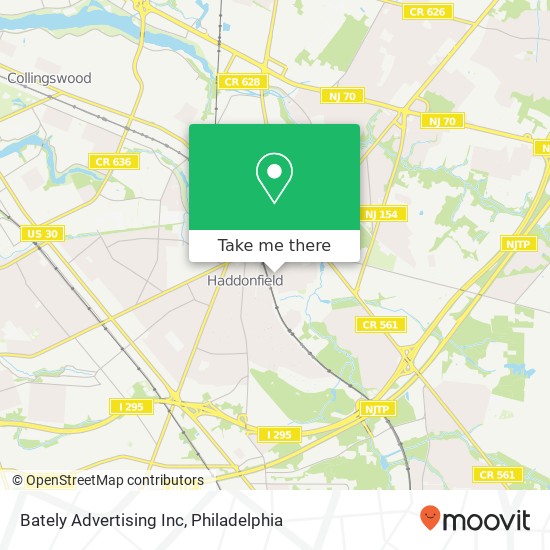 Bately Advertising Inc map