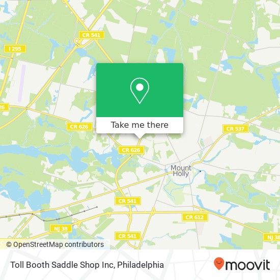 Mapa de Toll Booth Saddle Shop Inc