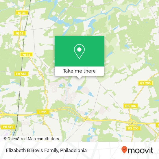 Elizabeth B Bevis Family map
