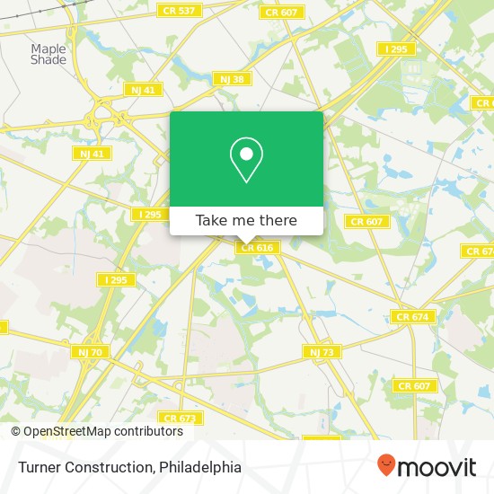 Mapa de Turner Construction