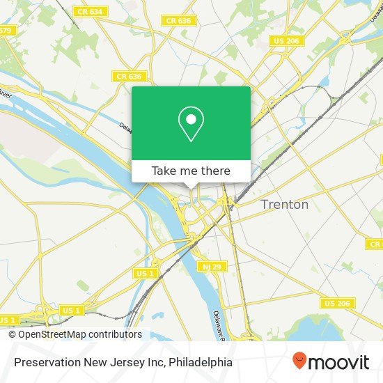 Preservation New Jersey Inc map