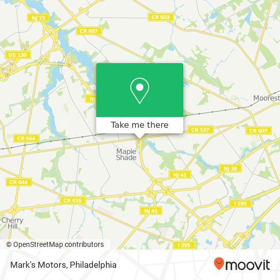 Mark's Motors map