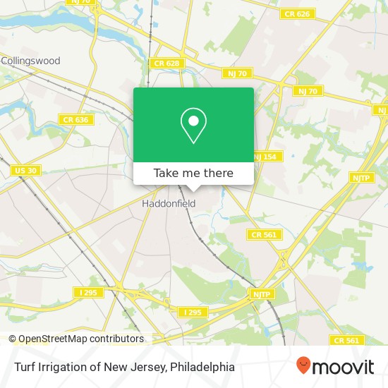 Turf Irrigation of New Jersey map