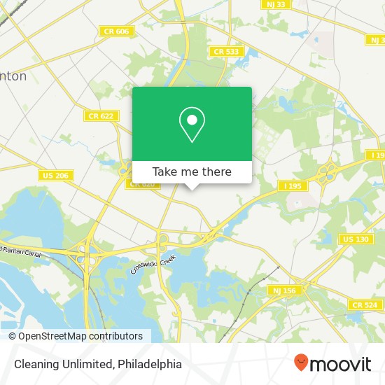 Cleaning Unlimited map