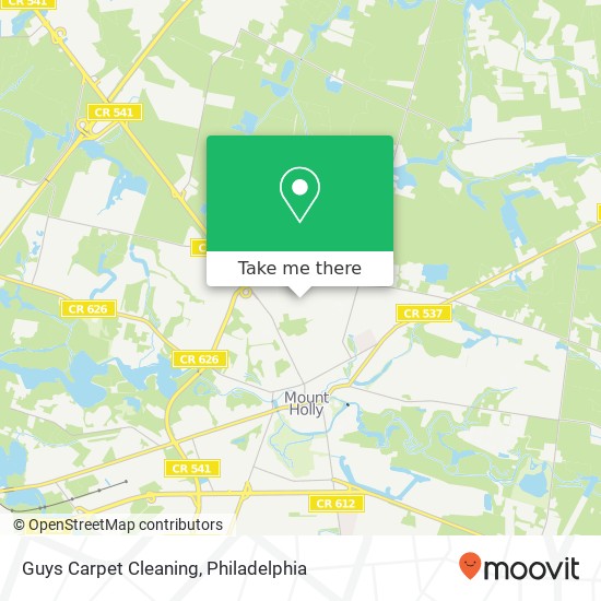 Guys Carpet Cleaning map