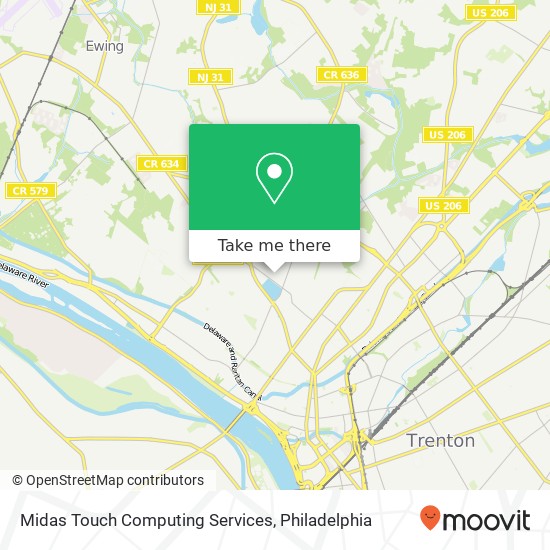 Midas Touch Computing Services map