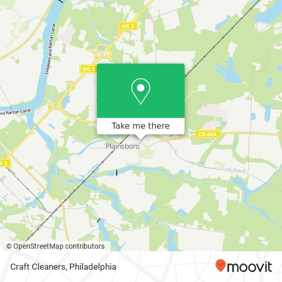Craft Cleaners map