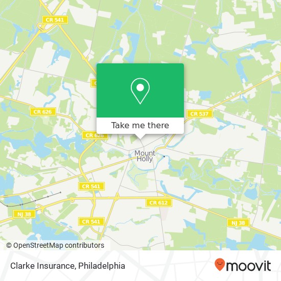 Clarke Insurance map