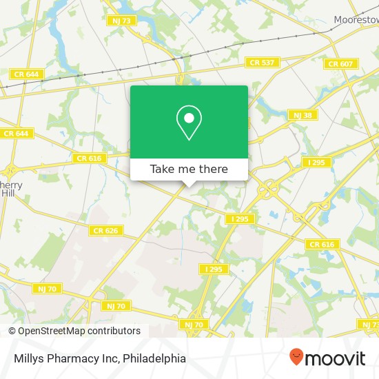 Mapa de Millys Pharmacy Inc