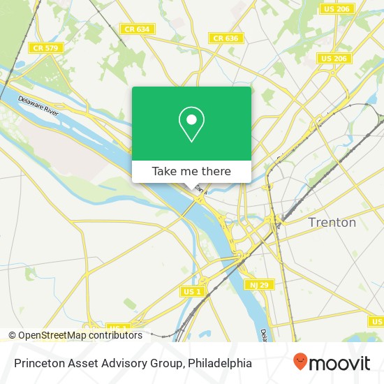 Mapa de Princeton Asset Advisory Group