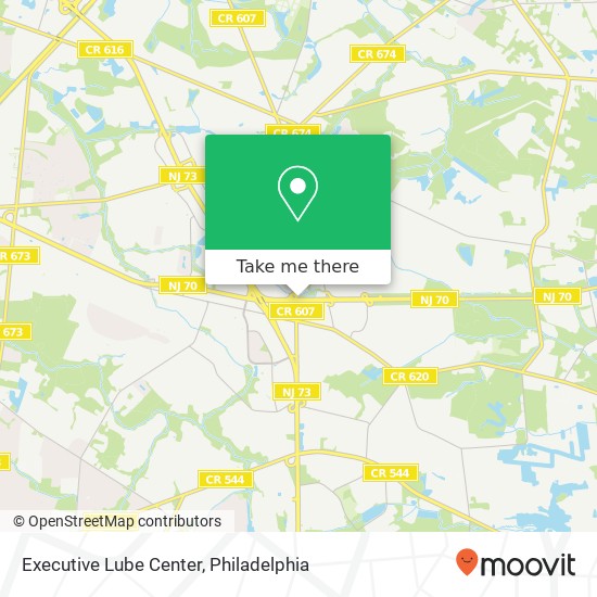 Executive Lube Center map